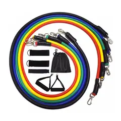 GENERICO - Set Ligas Bandas Elásticas de Resistencia 11 Piezas Latex