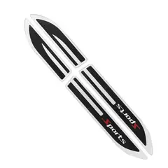 SPORT - Protector SPORT De Puerta Universal Decorativo Negro 4Pcs