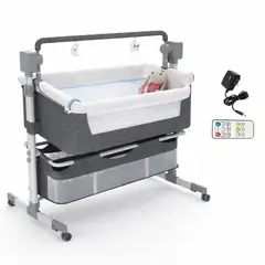 Babykiss - PACK CUNA COLECHO ELÉCTRICA LUXURY 3 EN 1 BLUETOOTH + COLCHON