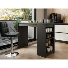 R&R MUEBLES - Mesa Barra Desayunador Kenichi Negro R&R MUEBLES