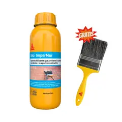 SIKA - Resina contra la humedad Sika Impermur y Salitre x1L Gratis una brocha