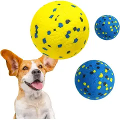 IMPORTADO MC - Pack 3 Unidades Pelota Super-resistente para Perros de Todos los Tamaños E-TPU Diámetro 7cm