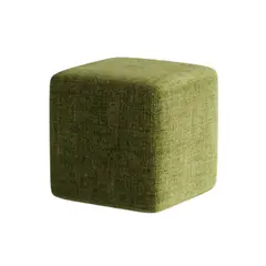 GENERICO - PUFF CUADRADO OLIVO color verde olivo - Refer Store