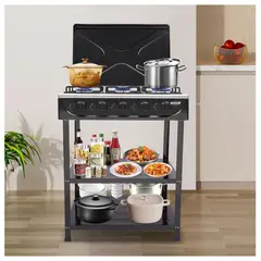 GENERICO - ESTUFA PORTÁTIL CON 5 QUEMADORES