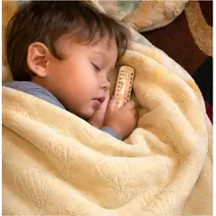 CERDITA - Colchas Mantas para bebé Felpa Plush Labrado diseño nubes y estrellas amarillo claro