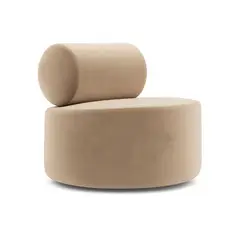 GENERICO - Butaca Nua forma curva color BEIGE - Refer Store