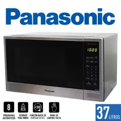 PANASONIC - HORNO MICROONDAS 37LT COLOR PLATEADO MOD NN-SB646SRPK