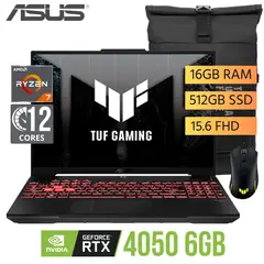ASUS - Laptop Asus A16 FA607NUG-RL216  AMD Ryzen 7 7445HS Ram 16Gb SSD 512GB RTX 4050 16" WUXGA WIN 11