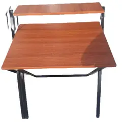 GENERICO - Escritorio plegable para laptops 65cm - color cedro