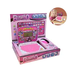 GENERICO - Mini Laptop Didáctica Interactiva Infantil - Rosada