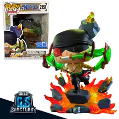 FUNKO - FUNKO POP PREMIUM RORONOA ZORO KING OF HELL ONE PIECE 2151 EXCLUSIVO AMAZON