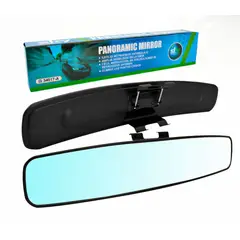 SKY - Espejo Panorámico Clasico 17 Pulgadas Borde Negro Universal 1Pcs