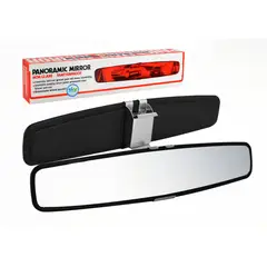 SKY - Espejo Panorámico Clasico 13 Pulgadas Universal Negro 1Pcs