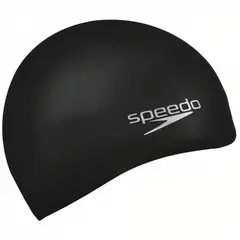 Speedo - Gorro para Natacion Speedo Plain Flat Negro