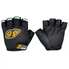 GENERICO - Guantes Para Moto Medio Dedo Deportivo Negro Talla Unica 2Pcs