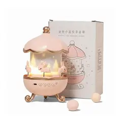 GENERICO - Lámpara Carrusel Proyector de Luz Nocturna 360°