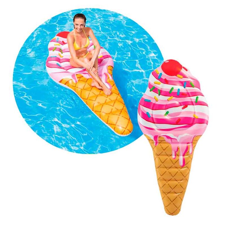 Flotador Forma de HELADO para PISCINA 224m x 107m
