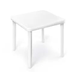 POLINPLAST - Mesa Cuadrada Inka Blanca de Polipropileno 73 × 73 cm para Hogar - df002638