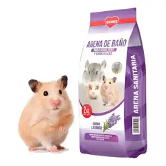 GENERICO - Arena de Bañera Sanitaria para Hamster x 2kg - Lavanda