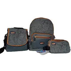 Childrens Club - Set de Mochila escolar x3 piexas - Naruto