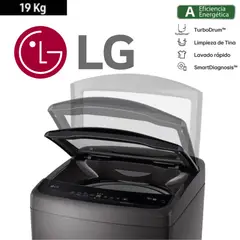 LG - LAVADORA 19KG COLOR NEGRO MOD WT19BVTB