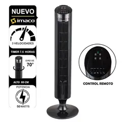 IMACO - Ventilador Torre 50W TF3645 + Control Remoto