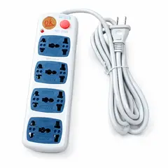 GENERICO - Extensión Multifunción 4 Tomas con Interruptor