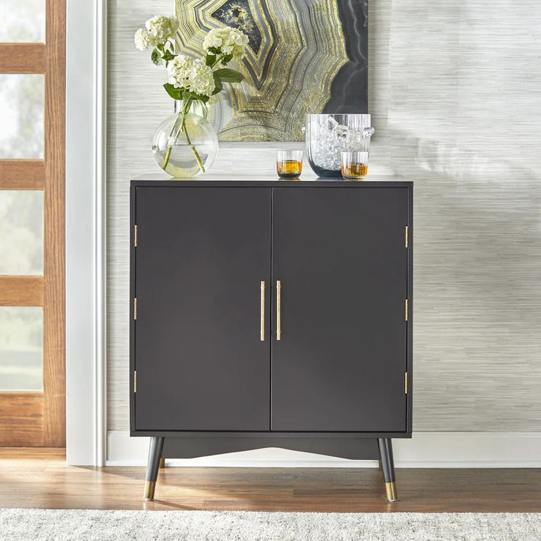 Mueble de Bar Hitoma Negro R&R MUEBLES