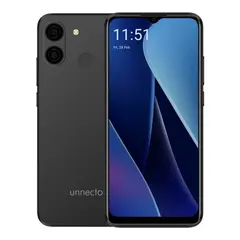 UNNECTO - Celular Unnecto Bolt 1U Dual SIM  Diseño Compacto  Radio FM  Batería de Larga Duración  Negro
