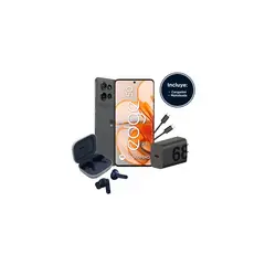 MOTOROLA - Moto Edge 50 256Gb 12Gb 50 Mp + 13Mp + 10Mp 6.7" GRIS + Moto Buds