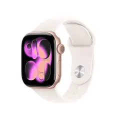 APPLE - Apple Watch Series 11 46mm Gps Gold Rose Sport Band S/M light Blush