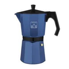 CECOTEC - Cafetera Cumbia Mokclassic 1200 Blue Italian Coffee Machine