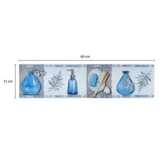 KANTU - Decorado Listelo de cerámica Berenice 60x15cm - Caja 10 unidades