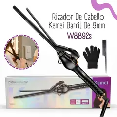 KEMEI - Rizador de Cabello Kemei de 9mm W8892S - NEGRO