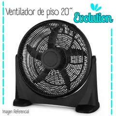 EVOLUTION - Ventilador de Piso de 20" - 95 Watts / EIFF-20 - NEGRO