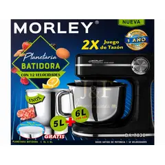 MORLEY - Batidora Planetaria Morley de 3000W Negra
