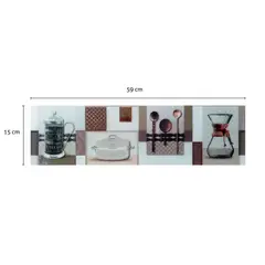 KANTU - Decorado Listelo de cerámica Romina A 59x145cm - Caja 10 unidades