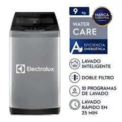 ELECTROLUX - Lavadora Carga Superior 9kg Premium Care Gris EWIW09F2USVG