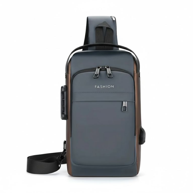 Morral Juvenil Antirrobo con Sistema de Seguridad Cable Carga Celulares e Impermeable