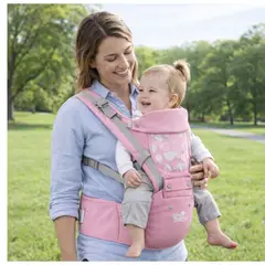 GENERICO - Portabebés Ergonómico 3 en 1 con Asiento Desmontable – Canguro para Bebé 0-36 Meses