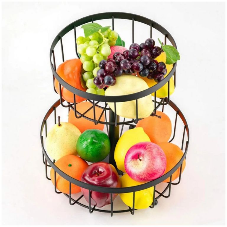 Cesta Canasta Frutero 2 Niveles Multiusos