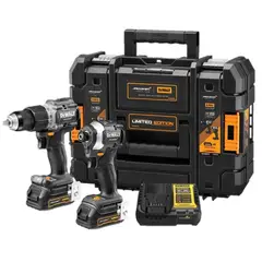 DEWALT - Taladro Percutor 12 + Atornillador de Impacto 14 Hex 20V Brushless Dewalt x McLaren DCK200ME2GT