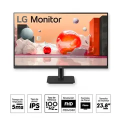 LG - Monitor 24MS500-B 238 FHD IPS HDMI x2 Headphones-Out x1