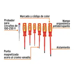 Truper - Juegos De Desarmadores Dielectricos 1000V Truper