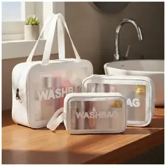 INSPIRA MARKET - Estuches bolsos neceser para viaje Set x3 piezas