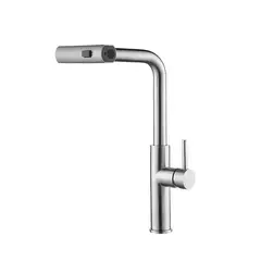 ITALGRIF - Grifería Mezcladora Monocomando Lavadero Pico Extraíble Inox Italgrif