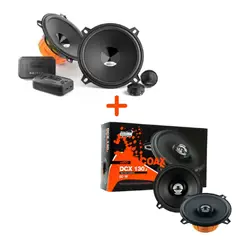 HERTZ - SET DE COMPONENTES Y PARLANTES COAXIALES HERTZ 5 PULGADAS