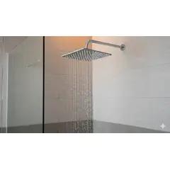 GENERICO - DUCHA ESPAÑOLA CUADRADA 8 PULGADAS CON BRAZO