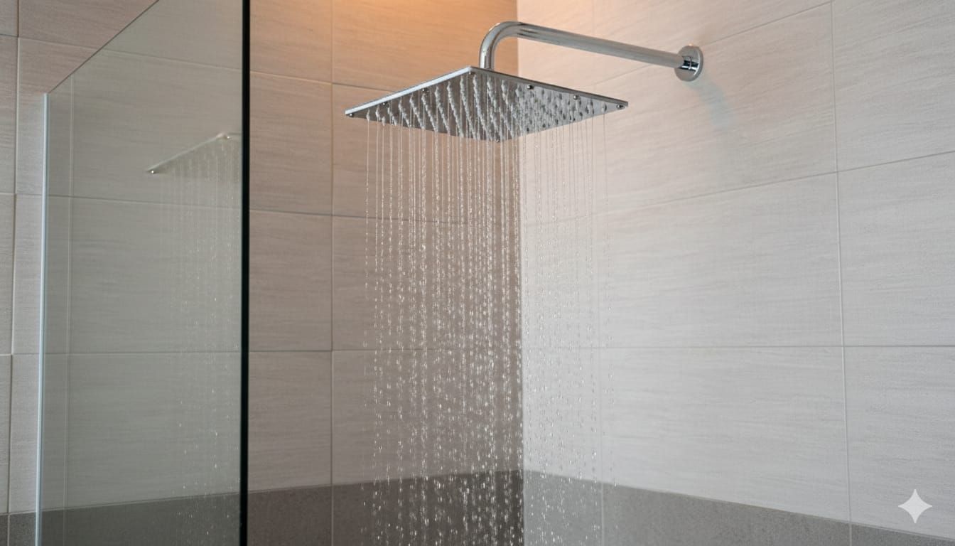 DUCHA ESPAÑOLA CUADRADA 6 PULGADAS CON BRAZO