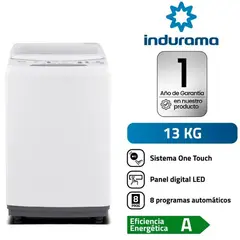INDURAMA - Lavadora Automática Indurama 13Kg Carga Superior LRI-13BLA